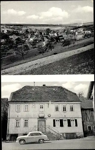 Ak Breitenbrunn Lützelbach im Odenwald Hessen, Gasthof zum gr. Baum, Ort