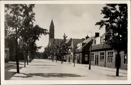 Ak Kampen Overijssel Niederlande, Wilhelminalaan met Westerkerk