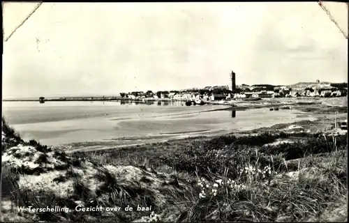 Ak West Terschelling Friesland Niederlande, Gezicht over de baai