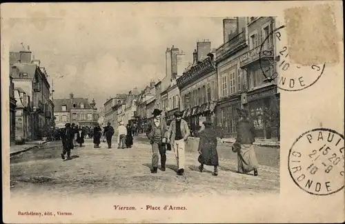 Ak Vierzon Cher, Place d'Armes