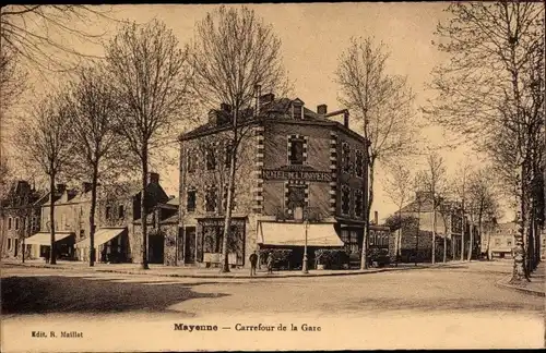 Ak Mayenne commune, Carrefour de la Gare