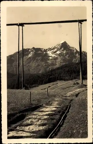 Foto Ak Sölden in Tirol, Am Weg zur Gaislacher Alm