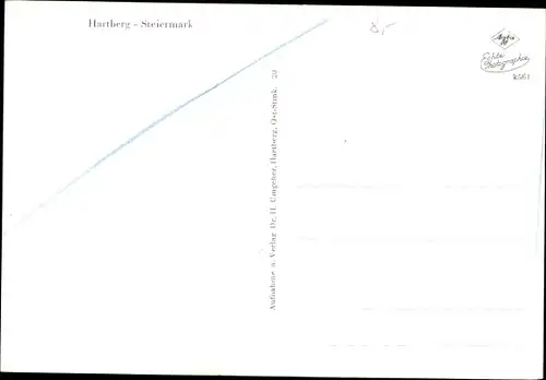 Ak Hartberg Steiermark, Panorama vom Ort