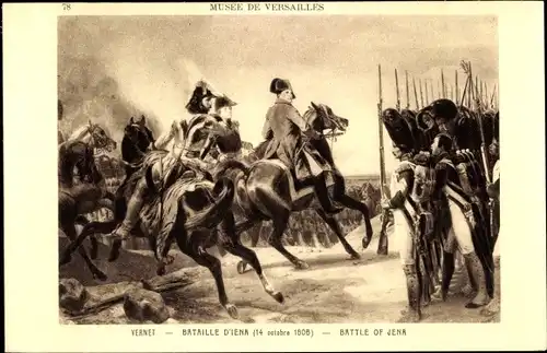 Künstler Ak Vernet, Bataille d'Iena 1806, Schlacht bei Jena und Auerstedt, Napoleon Bonaparte