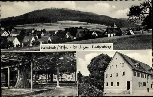 Ak Kersbach Neunkirchen am Sand Mittelfranken, Ortsblick, Rothenberg, Gasthaus zur Linde