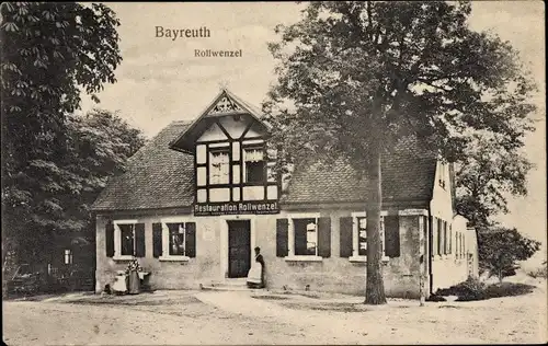 Ak Bayreuth in Oberfranken, Gasthaus Dorothea Rollwenzel, Rollwenzelei