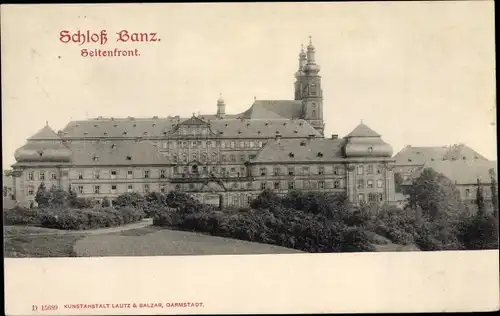 Ak Bad Staffelstein am Main Oberfranken, Schloss Banz, Seitenfront