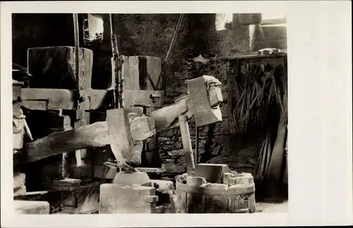 Ak Weida in Thüringen, Eisenhammer, Innenansicht