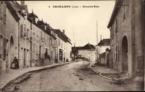 Ak Orchamps Jura, Grande Rue