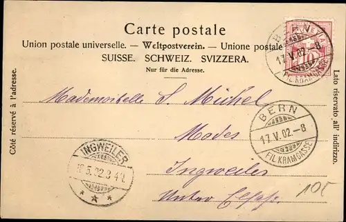 Zeitungs Ak Bern Stadt Schweiz, Rathaus, Der Bund