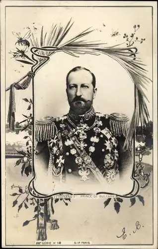 Passepartout Ak Ferdinand I., Prinz von Bulgarien