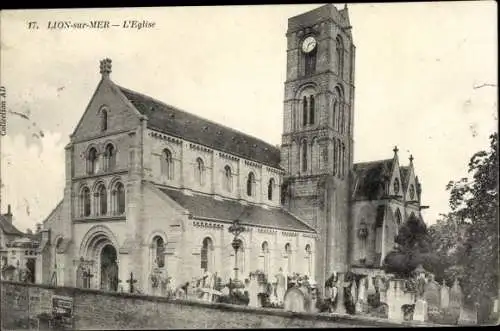 Ak Lion sur Mer Calvados, l' Église