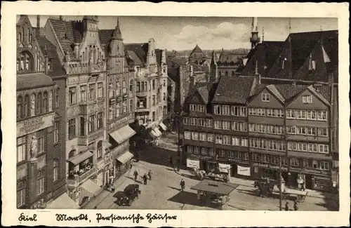 Ak Kiel in Schleswig Holstein, Markt, Persianische Häuser