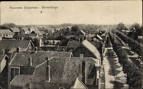 Ak Wemeldinge Zeeland Niederlande, Panorama Dorpstraat