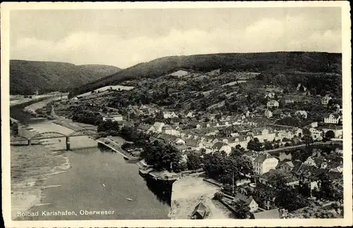 Ak Bad Karlshafen an der Oberweser Hessen, Panorama