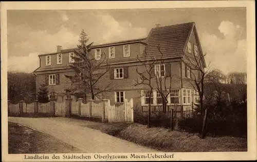 Ak Überdorf Nümbrecht im Oberbergischen Kreis, Landheim des städtischen Oberlyzeums Moers