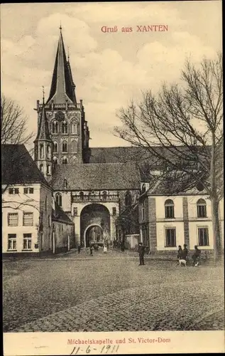 Ak Xanten am Niederrhein, Michaelskapelle und St Victor Dom