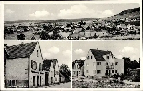 Ak Fürfeld in Rheinhessen, Gesamtansicht, Kaufhaus Göttmann, Kurhaus Dr. Möller