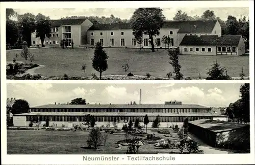 Ak Neumünster in Holstein, Textilfachschule, Kaiserstraße 21