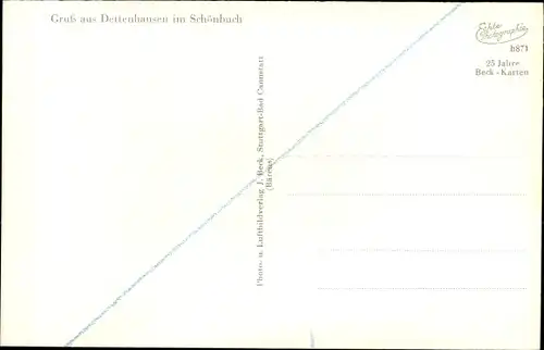 Ak Dettenhausen Baden Württemberg, Blick auf den Ort im Schönbuch