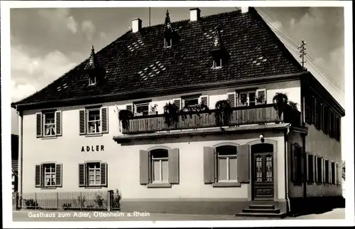 Ak Ottenheim Schwanau in Baden, Gasthaus zum Adler