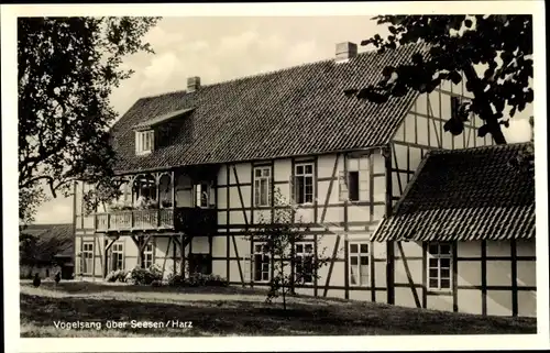 Ak Vogelsang Kalefeld am Harz, Fachwerkhaus