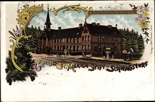 Litho Schwagstorf Fürstenau Niedersachsen, St. Marienstift