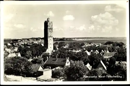 Ak West Terschelling Friesland Niederlande, Panorama