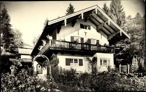 Foto Ak Schliersee in Oberbayern, Gasthaus, Gartenanlagen