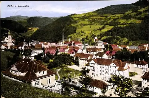 Ak Zell im Wiesental, Gesamtansicht