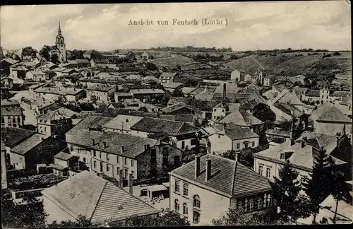 Ak Fontoy Fentsch Lothringen Moselle, Ortsansicht, Vogelschau