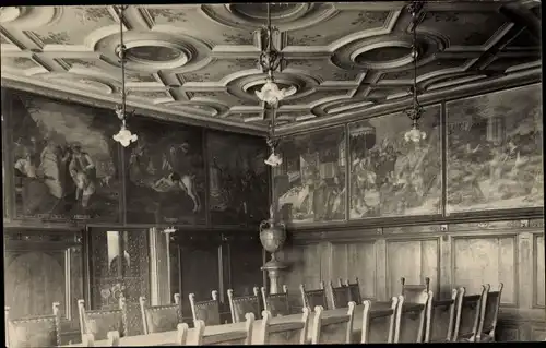 Foto Ak Obernai Oberehnheim Elsass Bas Rhin, Innenraum, Saaal