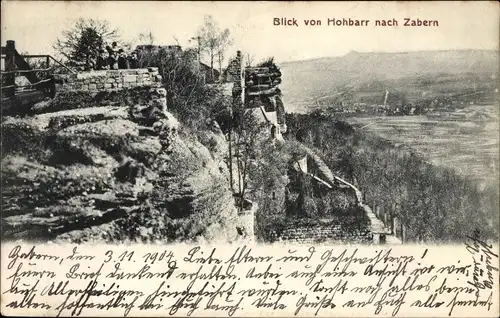 Ak Saverne Zabern Elsass Bas Rhin, Château du Haut-Barr, Burg Hohbarr