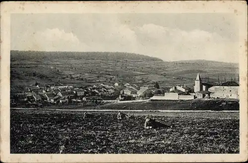 Ak Villers sous Prény Meurthe et Moselle, Totalansicht, Priesterwald, Soldaten, I. WK