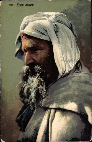 Ak Libyen, Type arabe, Libia Italiana, Araber, Portrait