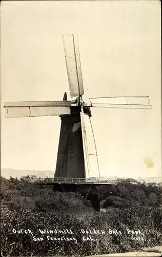 Foto Ak San Francisco Kalifornien USA, Golden Gate Park, Dutch Windmill