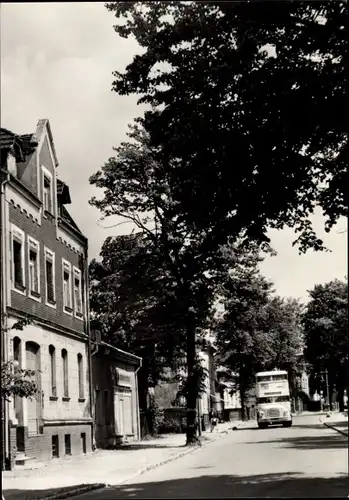 Ak Berlin Treptow Bohnsdorf, Buntzelstraße, Omnibus