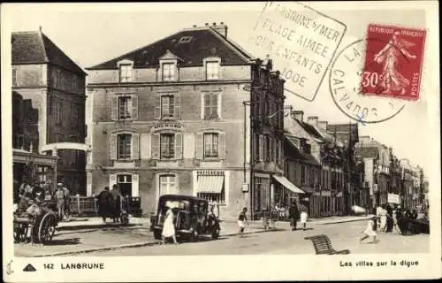 Ak Langrune Calvados, les Villas sur la Digue, Hôtel de la Mer