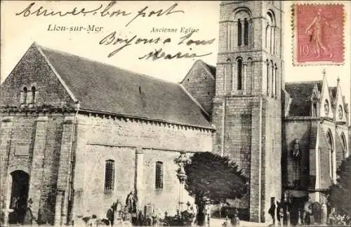 Ak Lion sur Mer Calvados, Ancienne Église