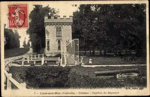 Ak Lion sur Mer Calvados, Château, Pavillon du Régisseur