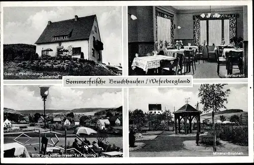 Ak Bruchhausen Höxter Nordrhein Westfalen, Gast- und Pensionshaus Quellenhof