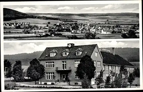 Ak Herste Bad Driburg in Westfalen, Gesamtansicht, Haus C.G. Rommenhöller GmbH