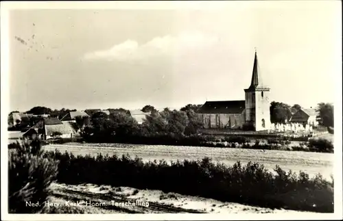 Ak Hoorn Terschelling Friesland Niederlande, Ned. Herv. Kerk