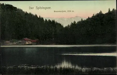 Ak Schliersee in Oberbayern, Spitzingsee, Sonnwendjoch