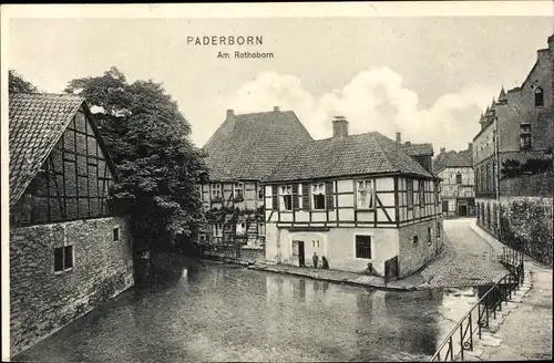 Ak Paderborn in Westfalen, Am Rothoborn