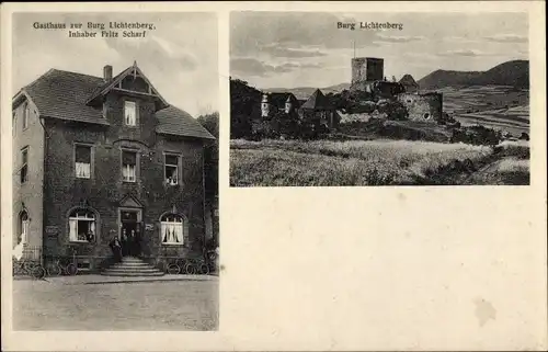 Ak Thallichtenberg in der Pfalz, Burg Lichtenberg, Gasthaus zur Burg Lichtenberg