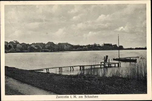 Ak Zarrentin am Schaalsee Mecklenburg, Seepartie, Steg