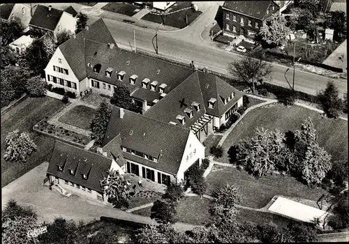 Ak Lücklemberg Hombruch Dortmund im Ruhrgebiet, Bildungsstätte, Schule der IG Metall,Fliegeraufnahme