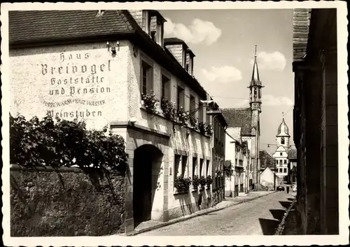 Ak Leistadt an der Weinstraße, Gaststätte und Pension Haus Breivogel, Weinstuben