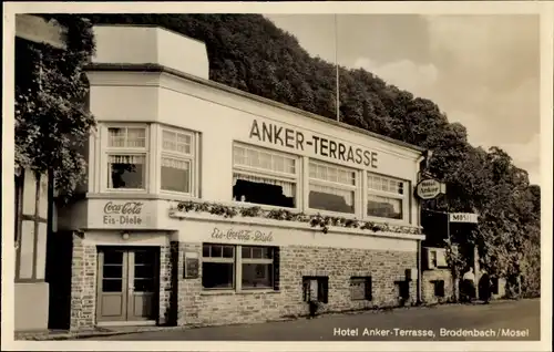 Ak Brodenbach an der Mosel, Hotel Ankerterrasse